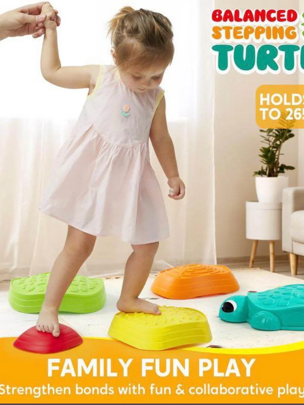 Toddler Turtle Stepping Stones - Colorful Balance Play Set
